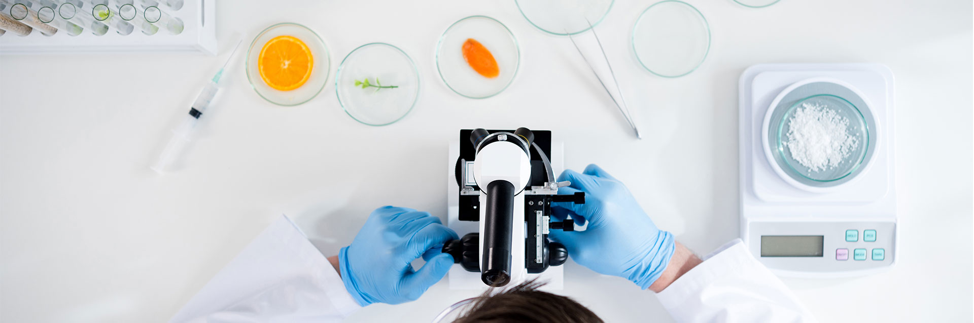 Cosmetic Testing - scientist performing a test